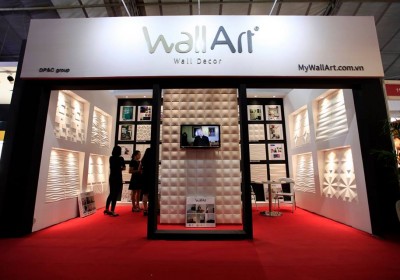 Tấm ốp tường 3D WallArt tại Triển lãm Quốc tế VietBuild lần 3 2016
